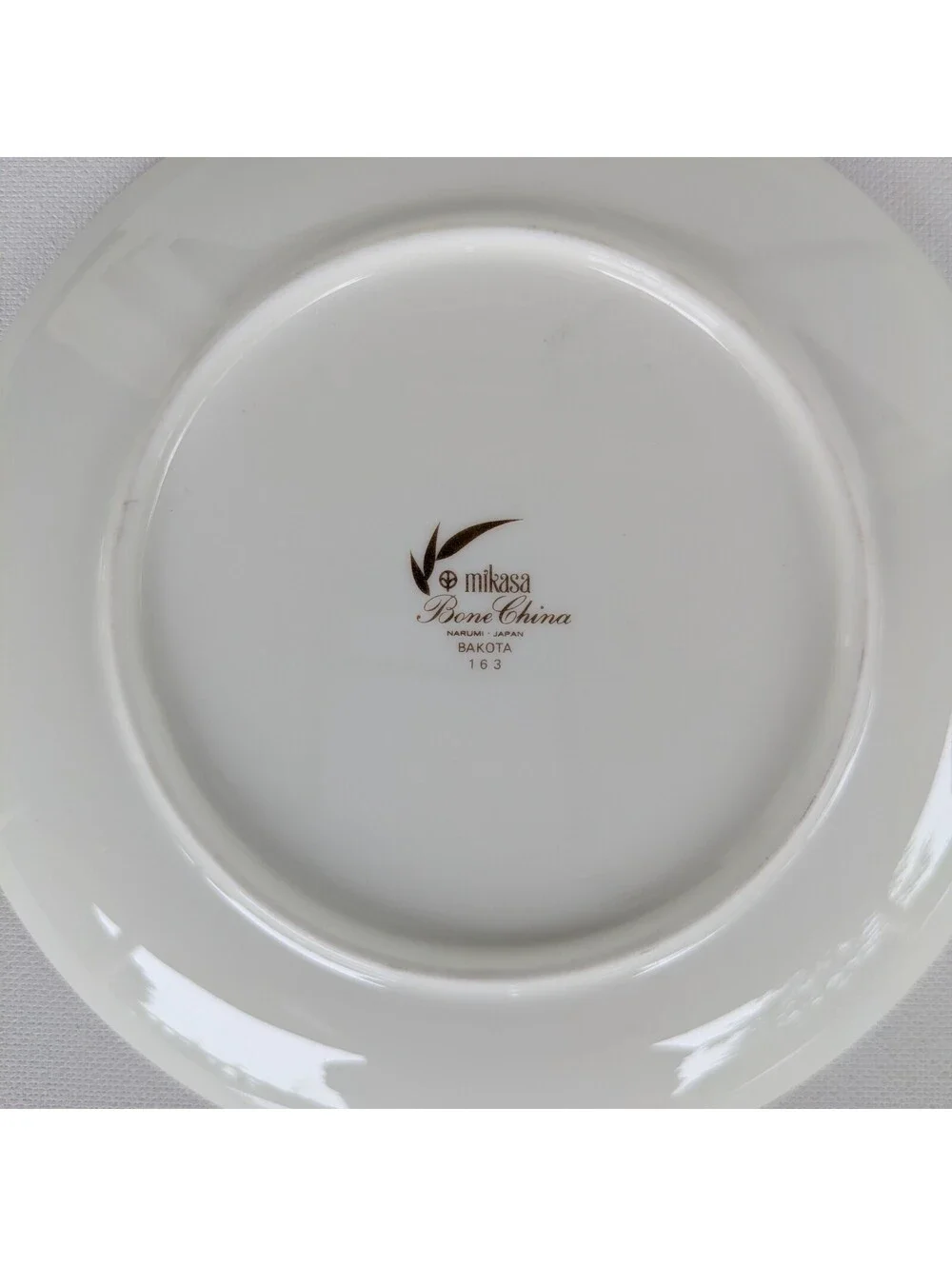 Vintage 1970s Set of 4 Black & White Small Geometric Bone China Plates, Japan